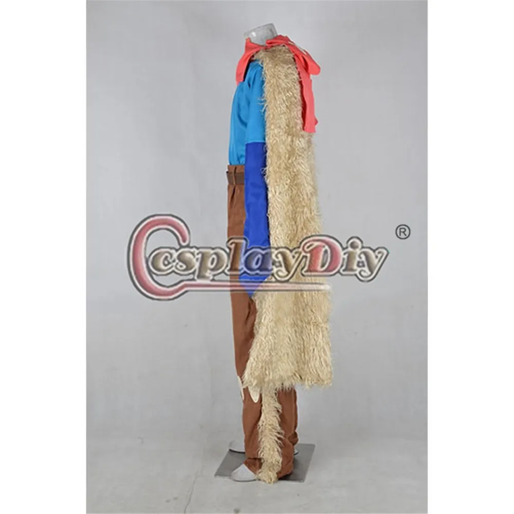 Cosplaydiy принцесса Mononoke фильм Ashitaka косплей костюм Взрослый наряд для косплея на