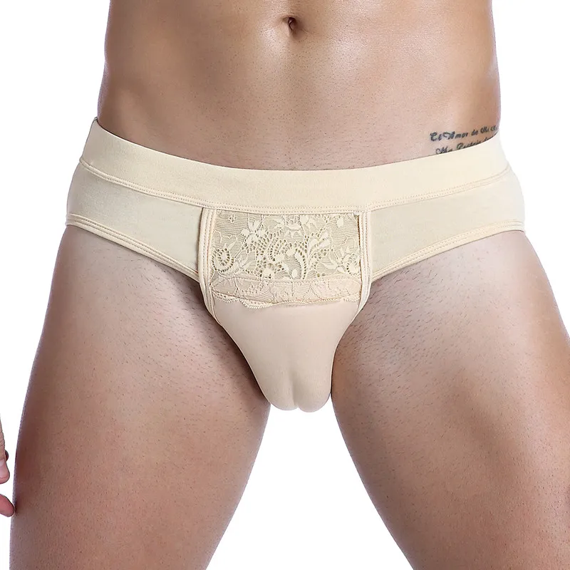 Beige Кроссдрессер Gaff Camel Toe нижнее белье TG Ложные трусики-Вагина искусственная вагина для трансвеститов транссексуалов Shemale Hide JJ - Цвет: Beige