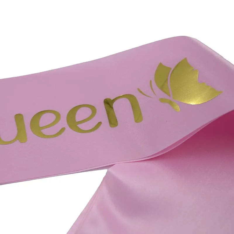 Пояс на день рождения Queen атласный пояс 18th 20th 21st 30th 40th 50th для женщин и девушек