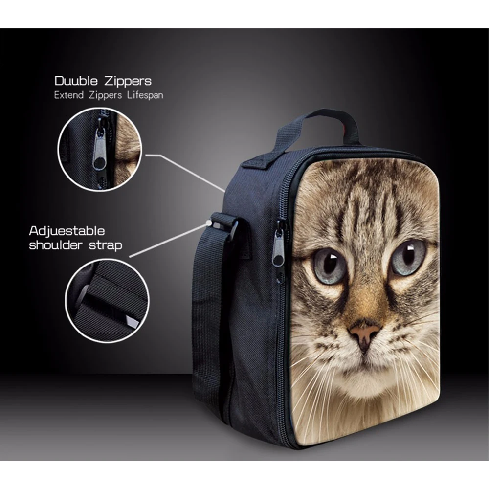 Новейшие теплоизолированные сумки д/обеда для женщин и детей с 3D рисунком