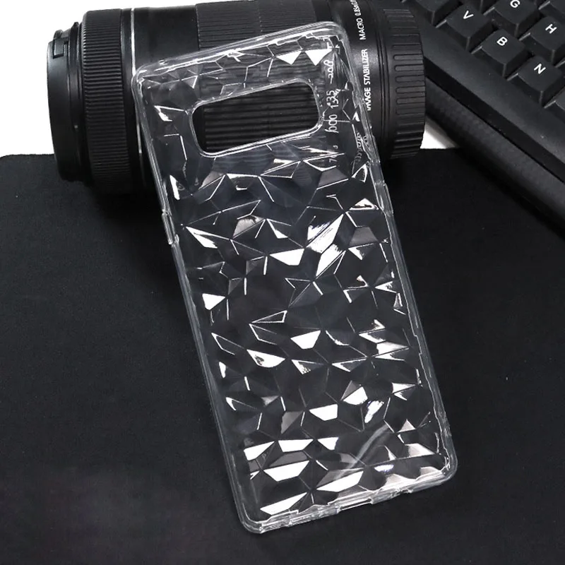 Тонкий мягкий чехол из ТПУ с 3D алмазным узором для Samsung S10 S10e S9 S8 Plus A5 A3 2017 A9 A7 2018 A750 A6