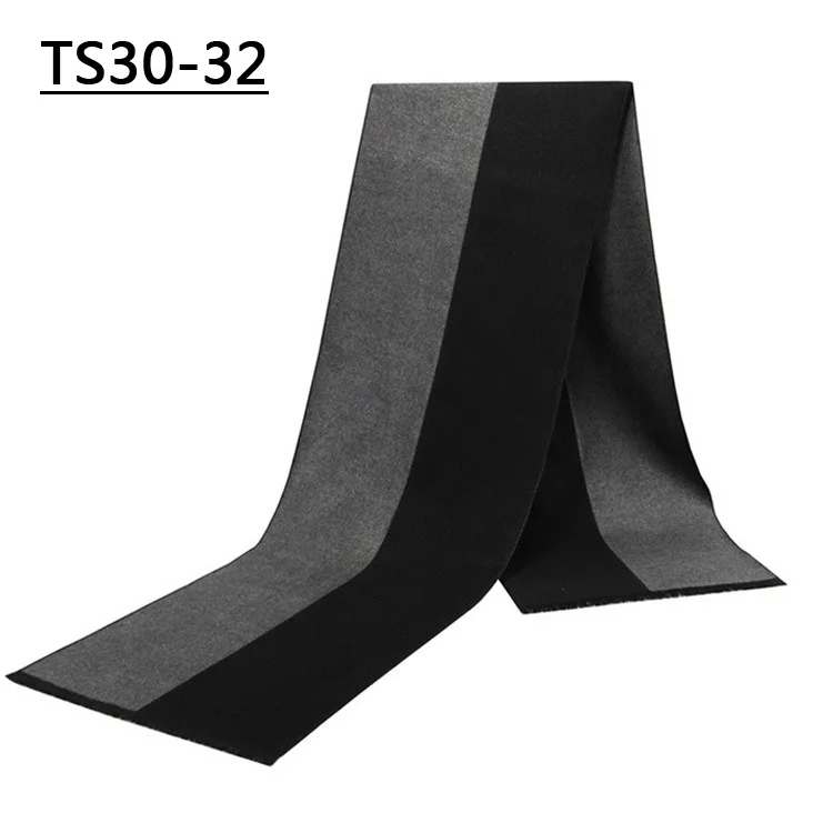 TS30 - 32 YISHLINE, модные, 180X30 см, Толстые мужские шарфы, зимние, мягкие, мужские, кашемировые, вискозные, с кисточками, шарф, модальный, подарок для отца и мужчины - Цвет: TS30 - 32