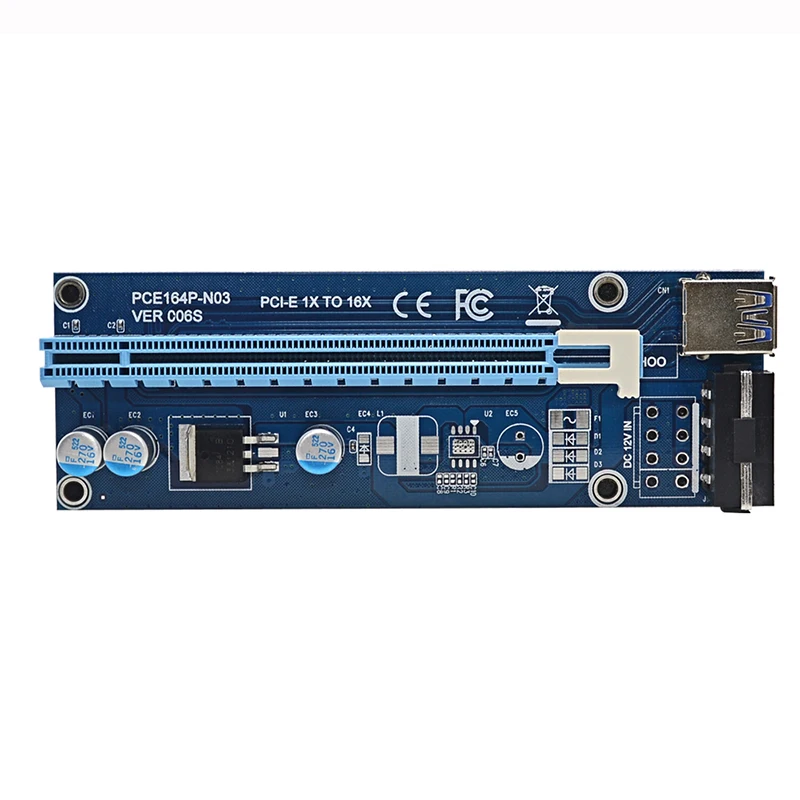 USB 3.0 для Bitcoin Miner pci-e riser PCI Express Extender Riser Card 1x к 16x адаптер с SATA 15 pin-4pin мощность кабель
