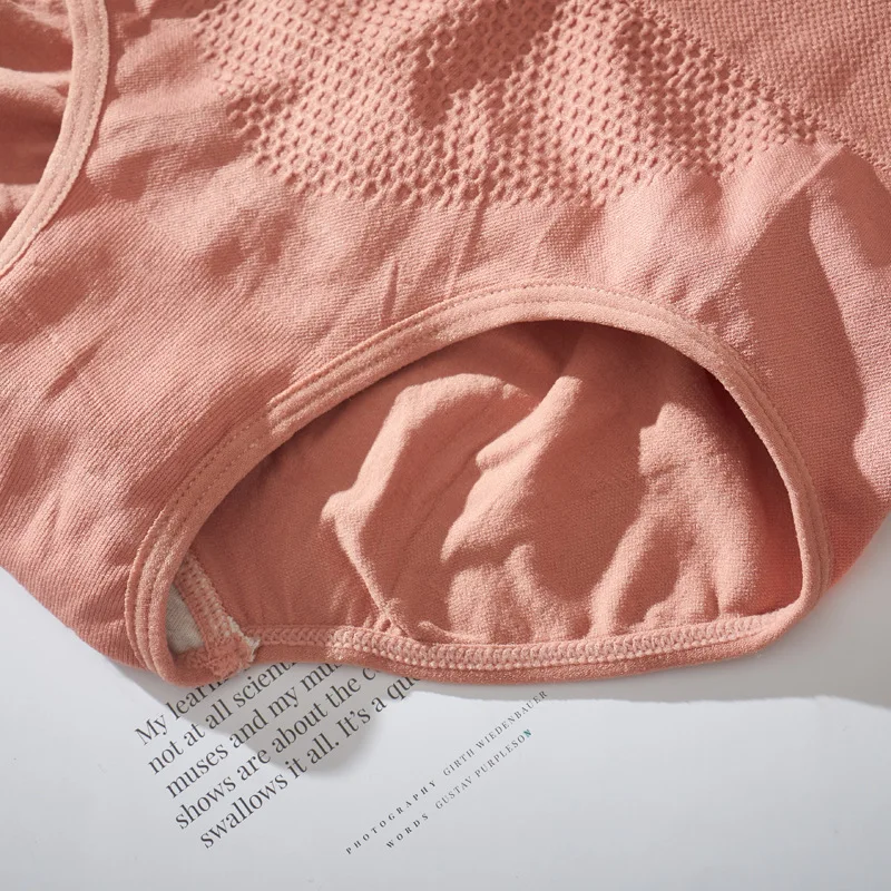 Женское нижнее белье из хлопка с 3D высокой талией дышащие Бесшовные кружевные