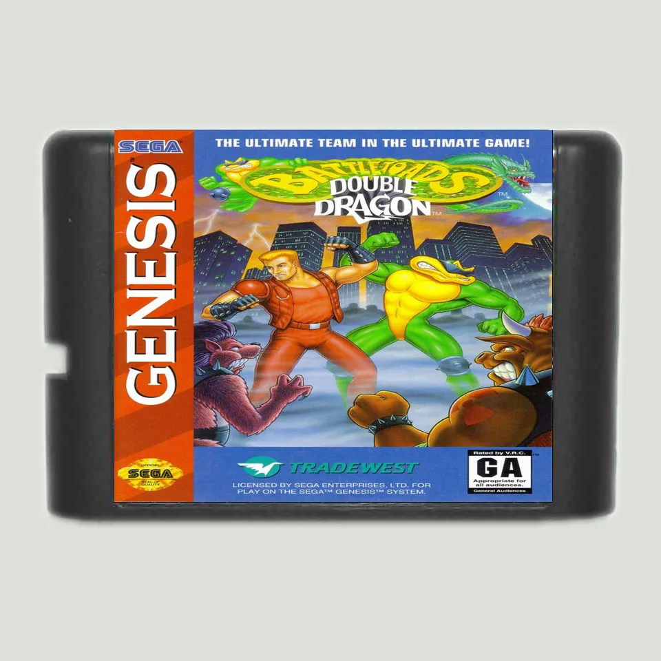 Battletoads и двойной дракон Ultimate Team 16 бит карточная игра для Sega MegaDrive & Genesis Системы|16 bit