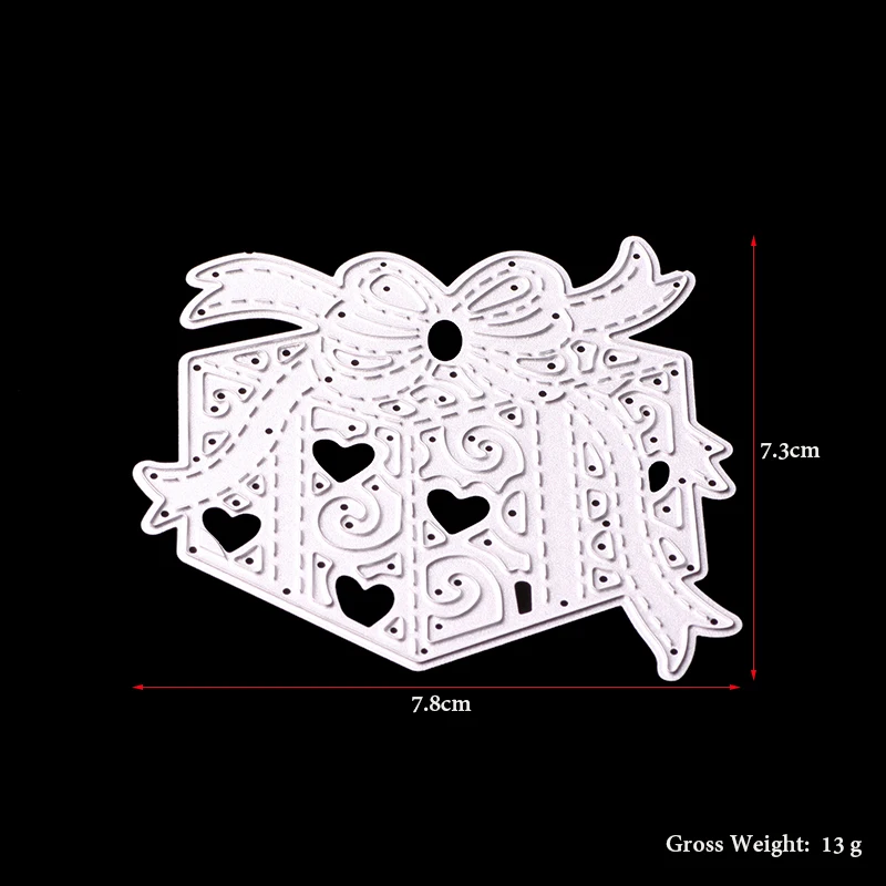 ABOOM New Gift Box Package Metal Carbon Steel Die Cut Embossing Folder Cutting Dies Scrapbooking Album Photo Paper Template | Дом и сад