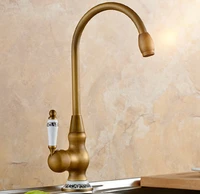 high quality new arrival vintage antique brass sink faucet for kitchen bathroom kitchen faucet with ceramic handle water tap