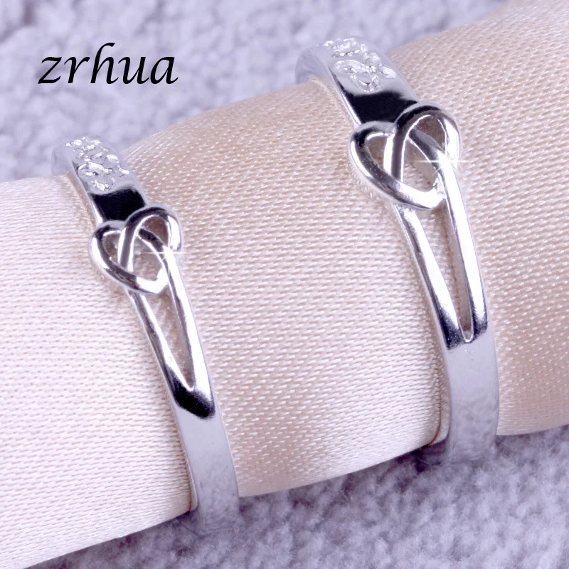 ZRHUA горячая распродажа набор колец для мужчин женщин пар 925 пробы серебряные