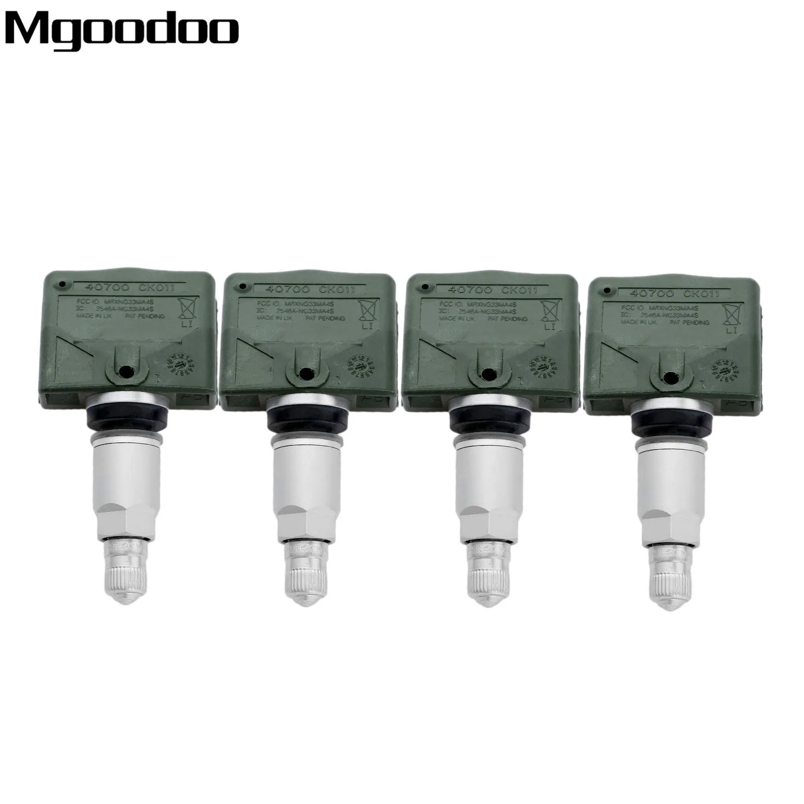 Mgoodoo 4 шт. TPMS датчик давления в шинах 40700 CK011 Фиттинг для Infiniti Nissan 40700CK011 MRXNG33MA4S 315