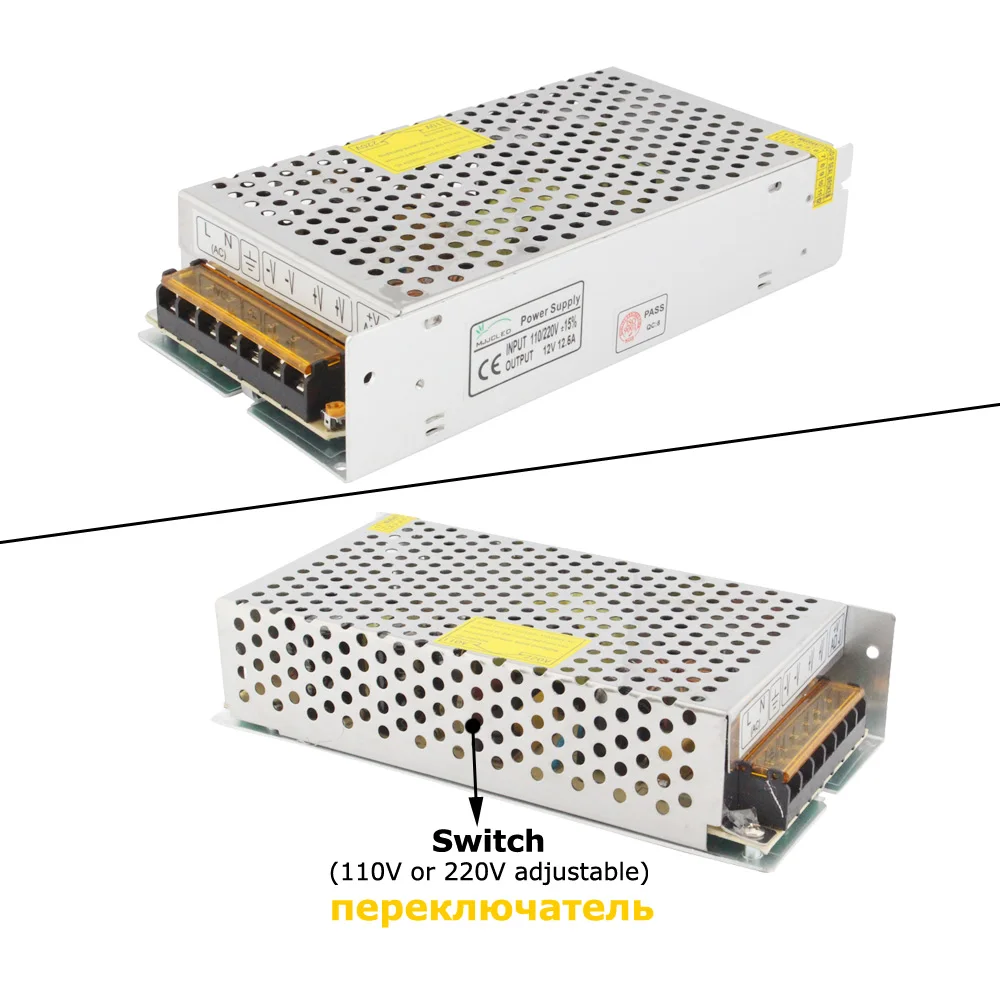 24 V источник питания 12 Вольт 24 V 5A 10A 20A 24 вольт трансформатор 220V 12 V блок питания 50A 60A Светодиодный драйвер для светодиодной ленты
