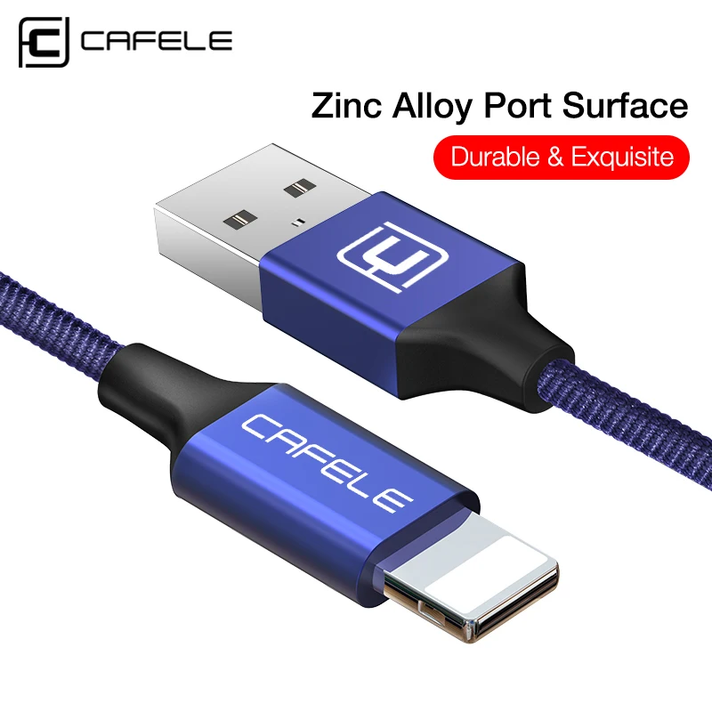Cafele нейлоновый Плетеный USB кабель 8 Pin usb зарядный Шнур для iPhone 7 Plus/7/6s Plus/6s/6plus/6/5S/5c/5