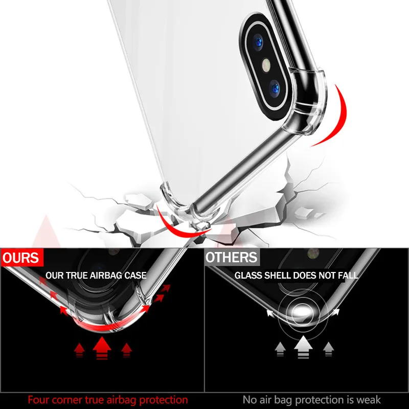 NAGFAK зеркальный противоударный чехол для iPhone X 6 8 7 Plus жесткий акриловый + TPU iphone 6s