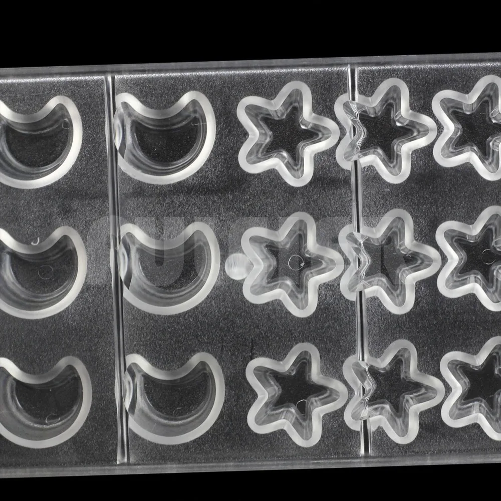 Форма сделай сам в форме звезды и Луны из поликарбоната для шоколада кухонные
