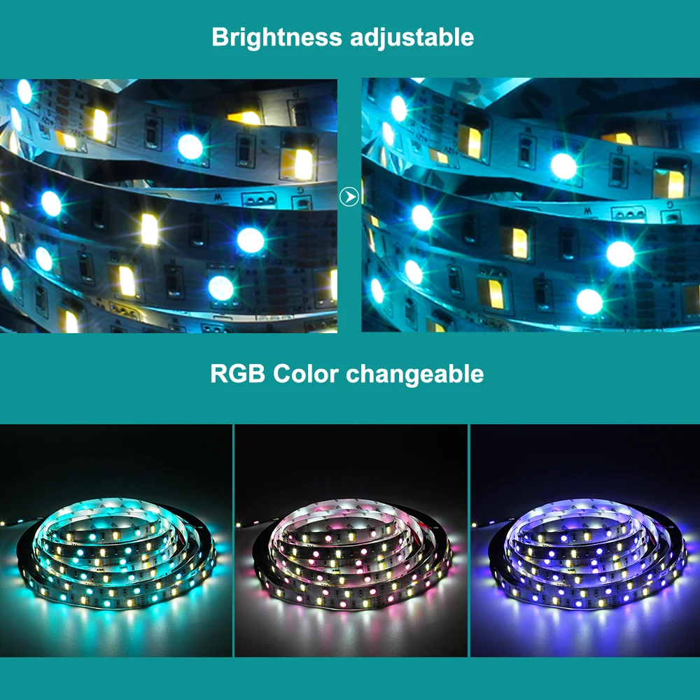 Светодиодная лента 5050 RGB + CCT с Wifi контроллером набор 12V Гибкая полоса светодиодный