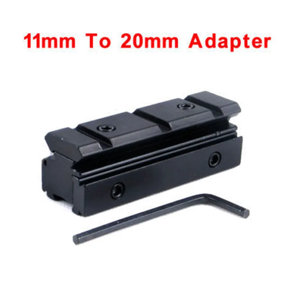 Picatinny Rail Conversion Adapter Converter Riser Base 11mm Dovetail to 20mm Scope Accxessories | Спорт и развлечения