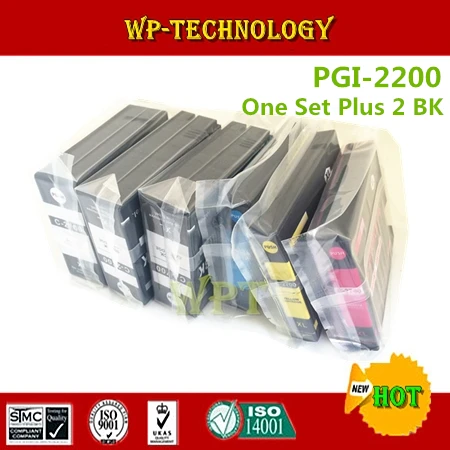 Один комплект Plus 2 BK совместимые чернильные картриджи Подходит для PGI2200xl Φ xl