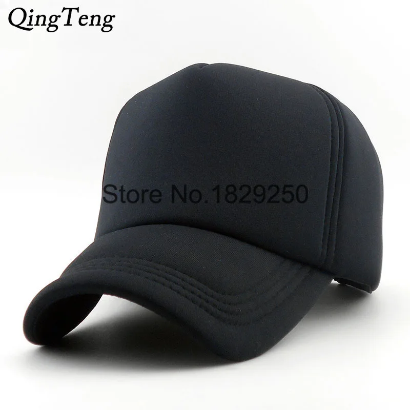 

New Lot Color Solid Trucker Cap Unisex Adjustable Cotton Brand Men Snapback Hats Black Baseball Caps Women Leisure Gorras