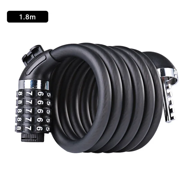 

steel bicycle lock anti theft code locks 5 words bike accessories fiets slot cadeado bicicleta bike security password cable lock