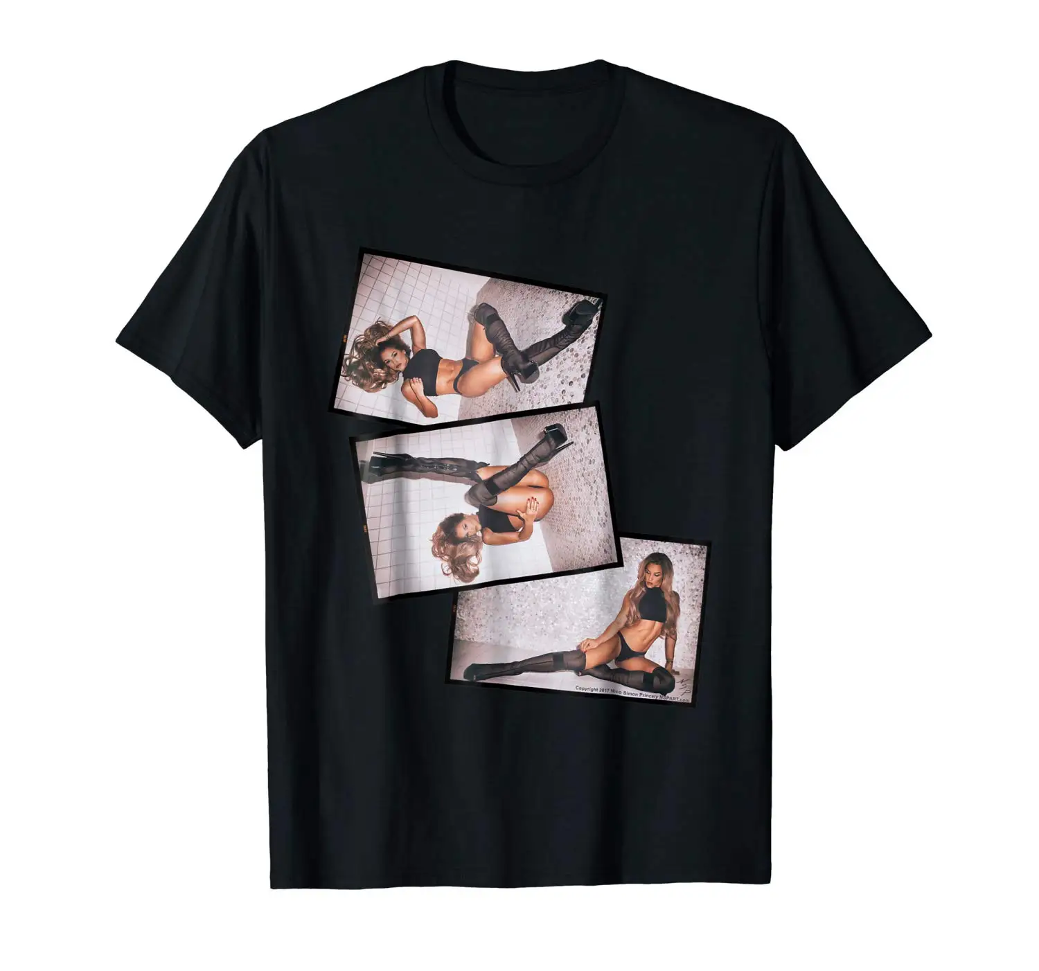 

Beautiful Woman on T-Shirt - "Photoshoot" In Color Cool Short Sleeve Men T Shirt Men'S High Quality Tees Top Tee