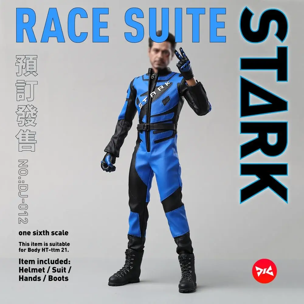 Коллекционная 1/6 DJ_Custom DJ-012 Железный человек 2 Tony War Racing костюм и форма руки и шлем Normale/Deluxe Ver. Для 12 ''фигурка