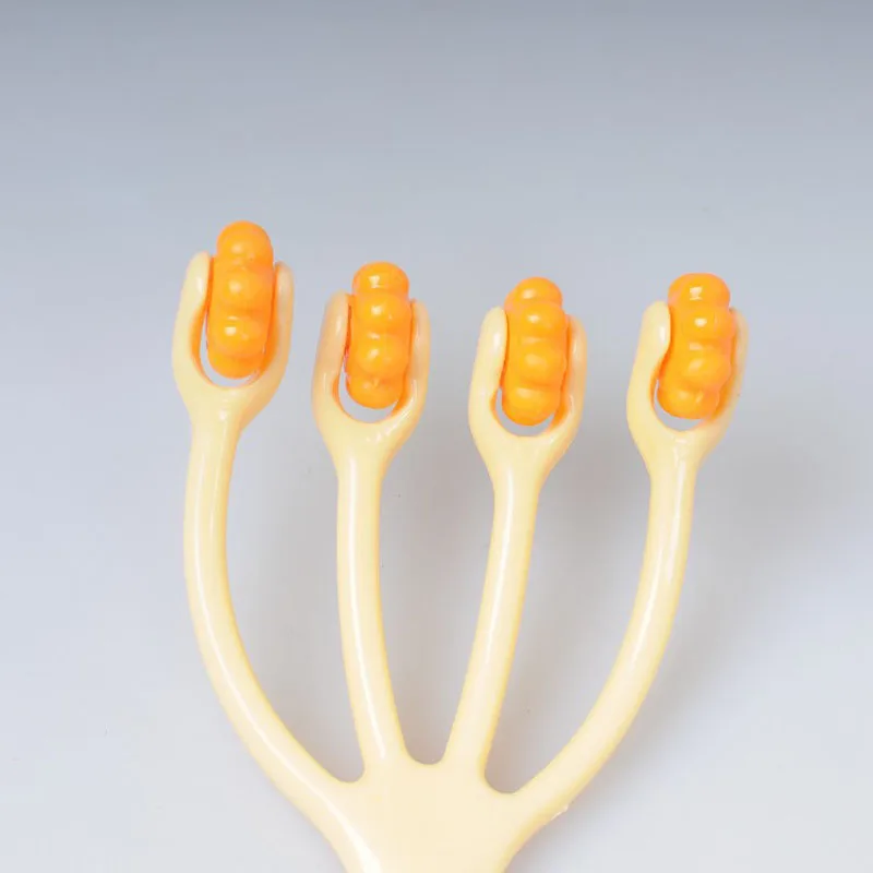 Роликовый мини массажер для шеи спины лица с четырьмя когтями вогнутые выпуклые