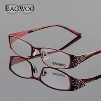 eagwoo women alloy eyeglasses full rim vintage optical frame new prescription elegant spectacle fashion window eye glasses d9044