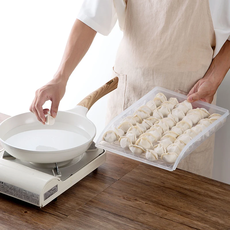 Бытовая замороженные пельмени коробка для хранения с крышкой пластмассовая