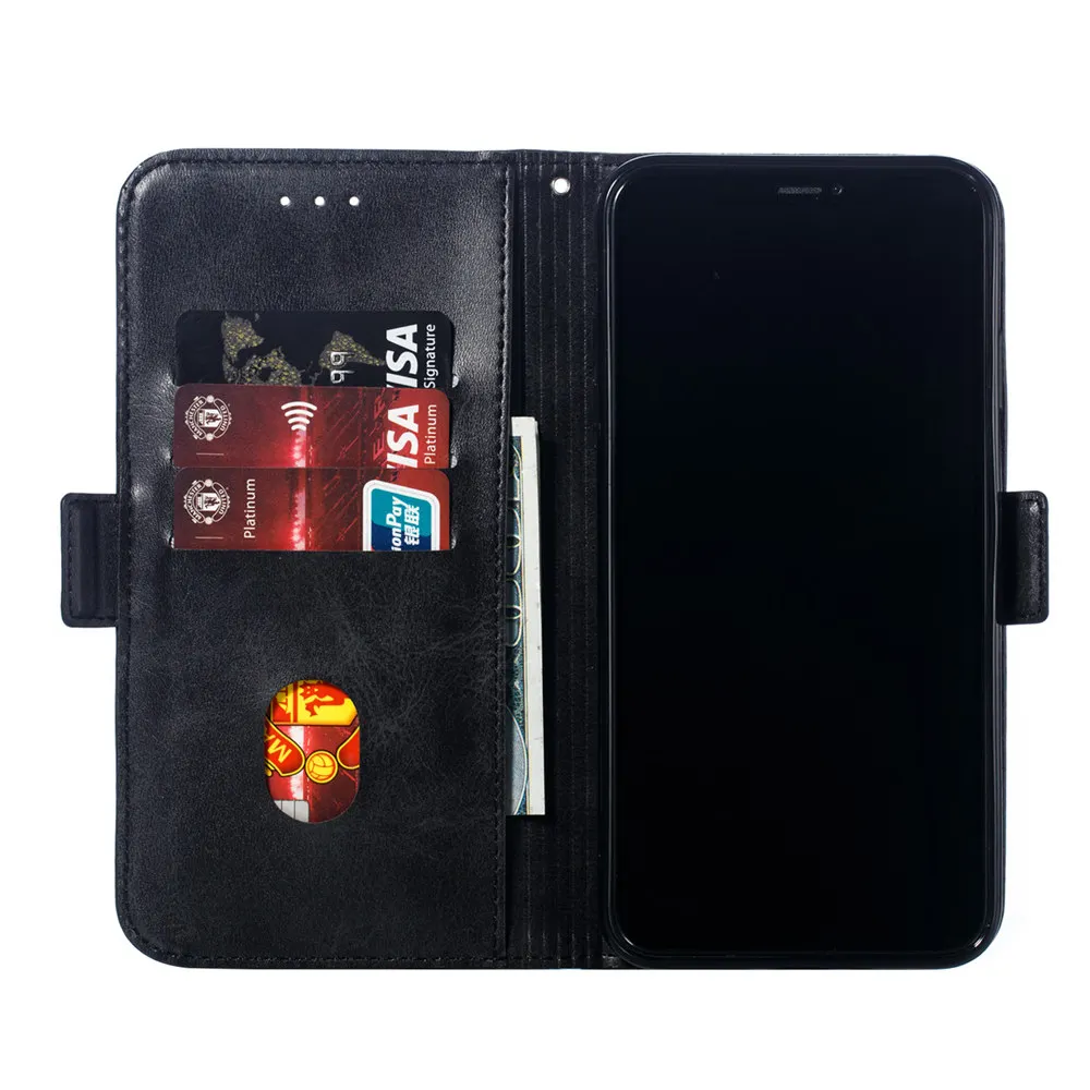 Простой кожаный флип-чехол для телефона чехол для Xiaomi 8 Lite 9 A1 A2 Redmi S2 3S Note 7 6 Pro 5 Plus 4 4X 4A с ремешком