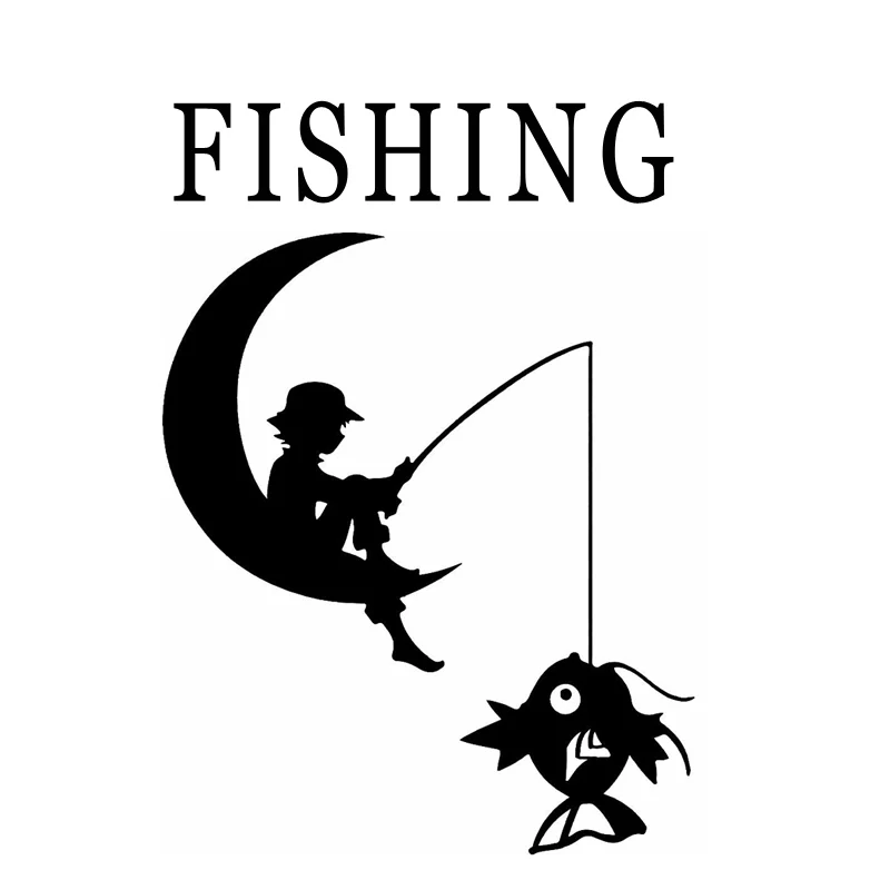 

30cm Fishing Decor Car Accessories Car Sticker Vinyl Decal 6Zf-066