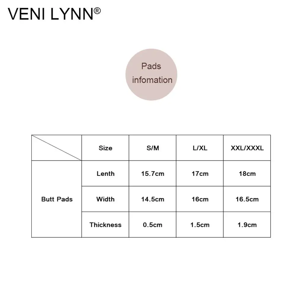 VENI LYNN 1 пара силиконовые накладки на ягодицы усилители вставки съемная подкладка