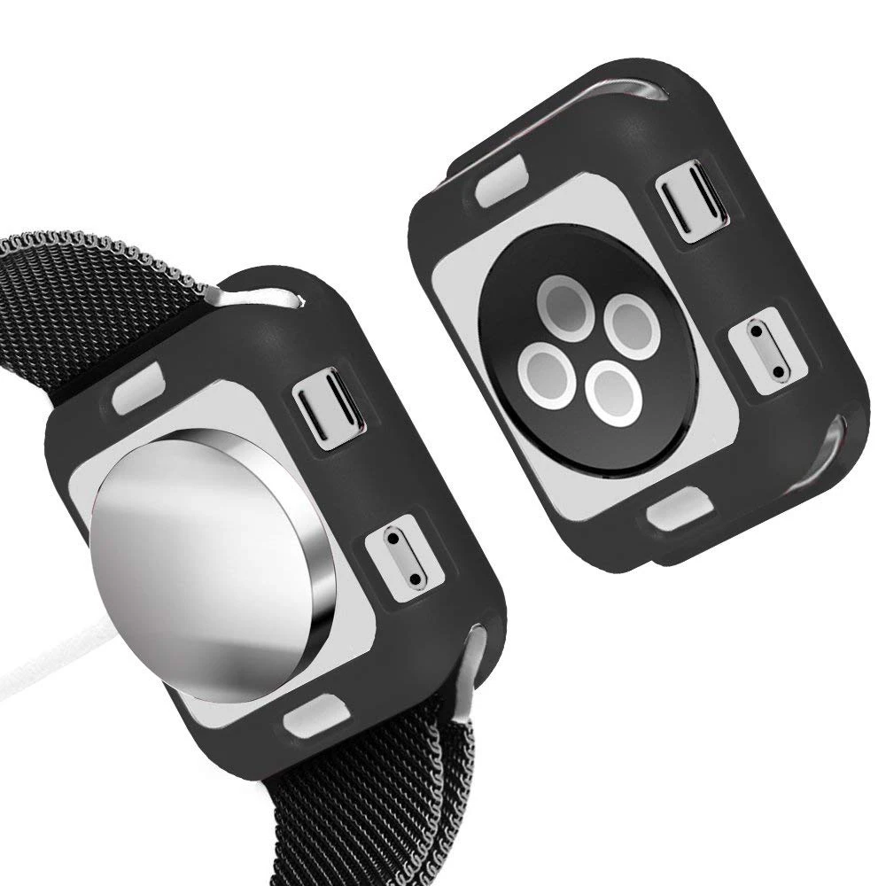 Мягкий силиконовый чехол для Apple Watch 4 band 44 мм 40 iWatch 42 38 3 рамка Полная защитная