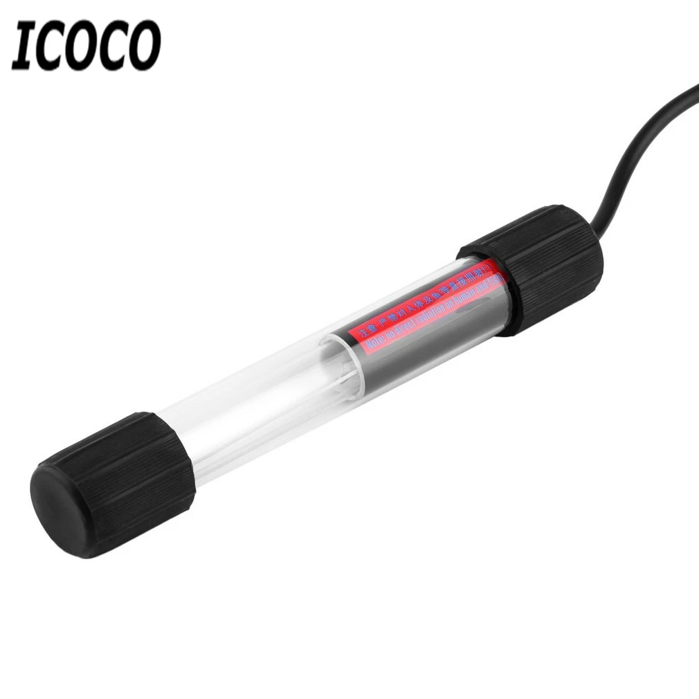 ICOCO 6 Вт 1 8 м водонепроницаемый IP68 УФ стерилизатор лампа свет Ультрафиолетовый