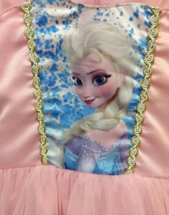 Hot sale Frozen princess elsa girls dress new autumn full spaghetti strap baby kids ball gown mini | Детская одежда и обувь