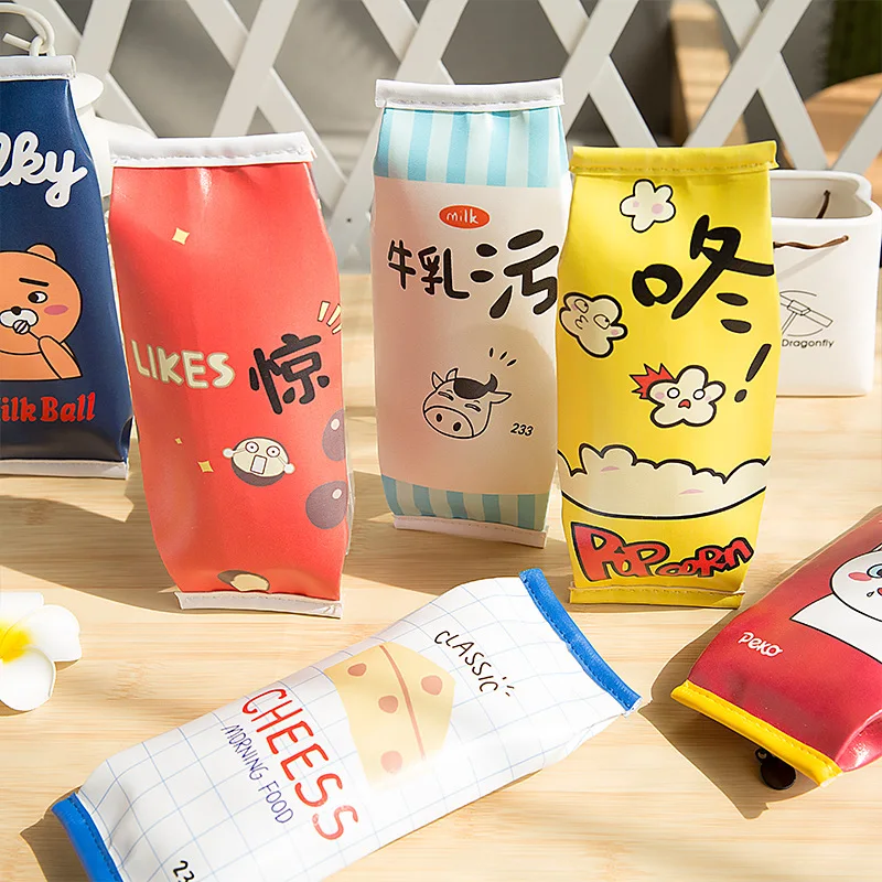 1 шт. милый пенал чехол из искусственной кожи для девочек школьные принадлежности