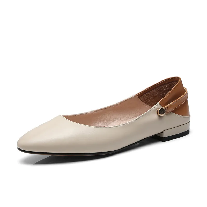 

Stylesowner Casual Flat Lady Shoe Soft Leather Comfortable Color Match Retro Single Shoes 2018 Autumn Shallow Mouth Femme Loafer