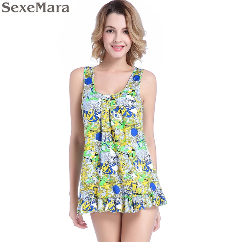 Купальник женский с принтом есть большие размеры | Спорт и развлечения