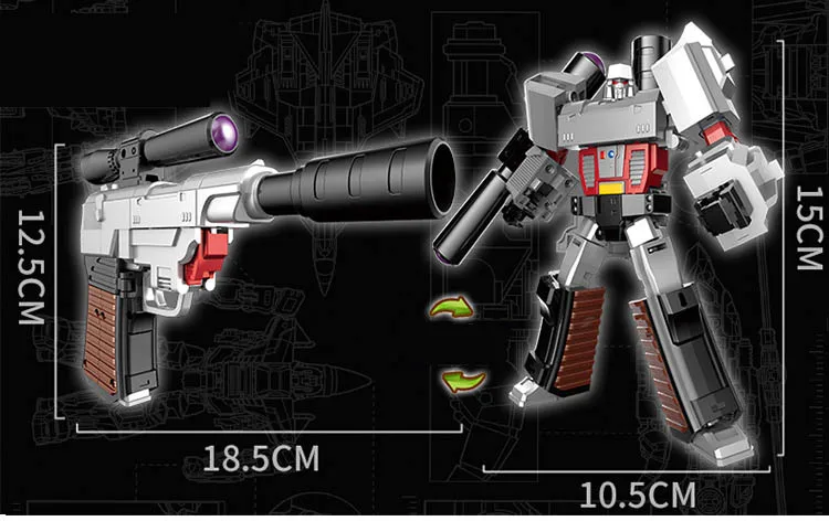 Аниме серия 2018 игрушки трансформеры пистолет экшн фигурка робота из АБС пластика