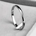 Мужское и Женское Обручальное кольцо из титановой стали, 2 мм