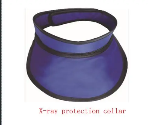 Новая медицинская радиационная защита 0,35 mmpb X-ray y-ray защитная одежда 5 шт. Комплект свинец/шляпа/Шея/куртка/перчатки/очки - Цвет: Protective collar
