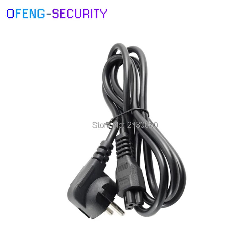 Шнур питания переменного тока с европейской вилкой кабель 3 зубцами 2 контакта 600