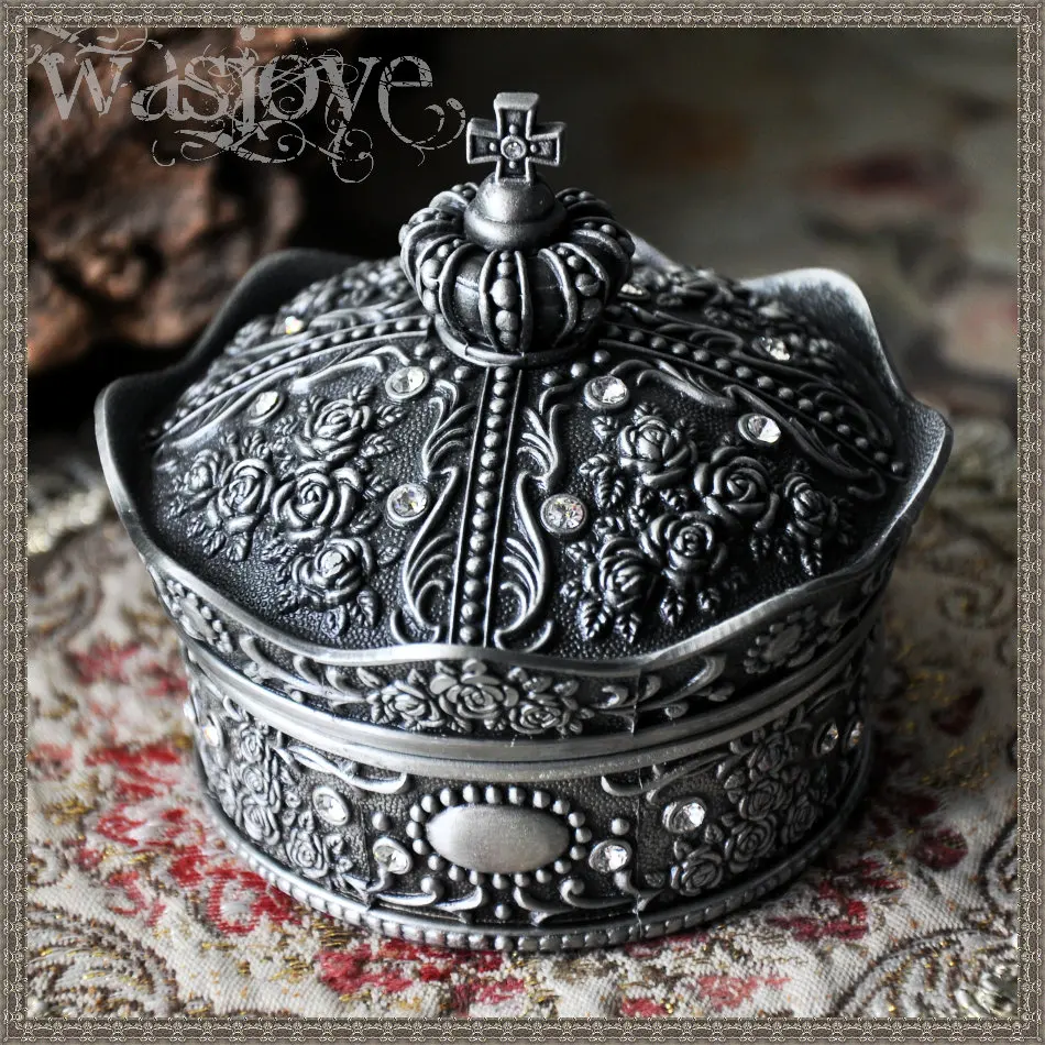 Шкатулка для ювелирных изделий в виде короны Лизы Высококачественная Роскошная