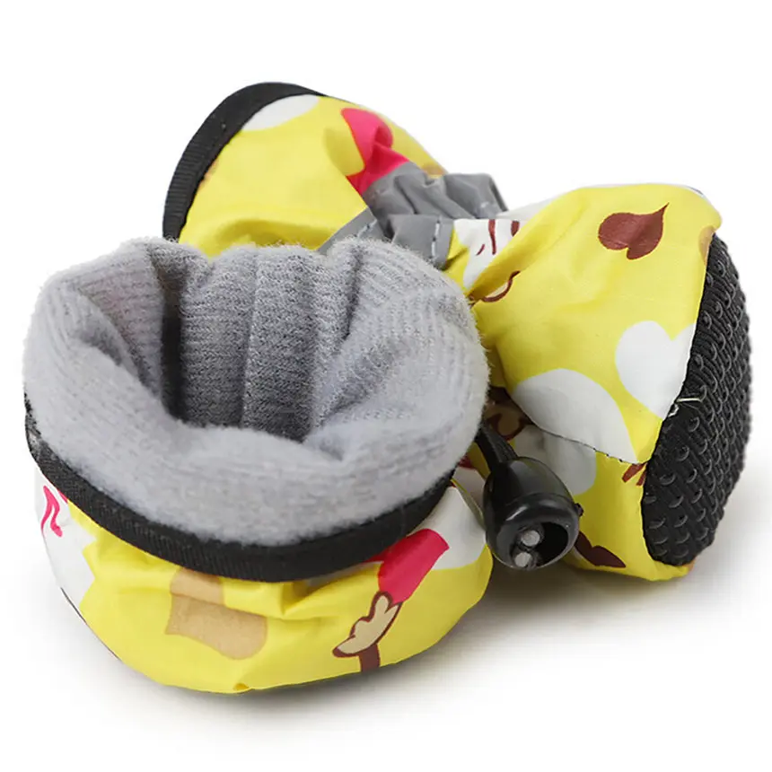 4 шт. непромокаемая обувь для собак Нескользящие непромокаемые сапоги PEVA