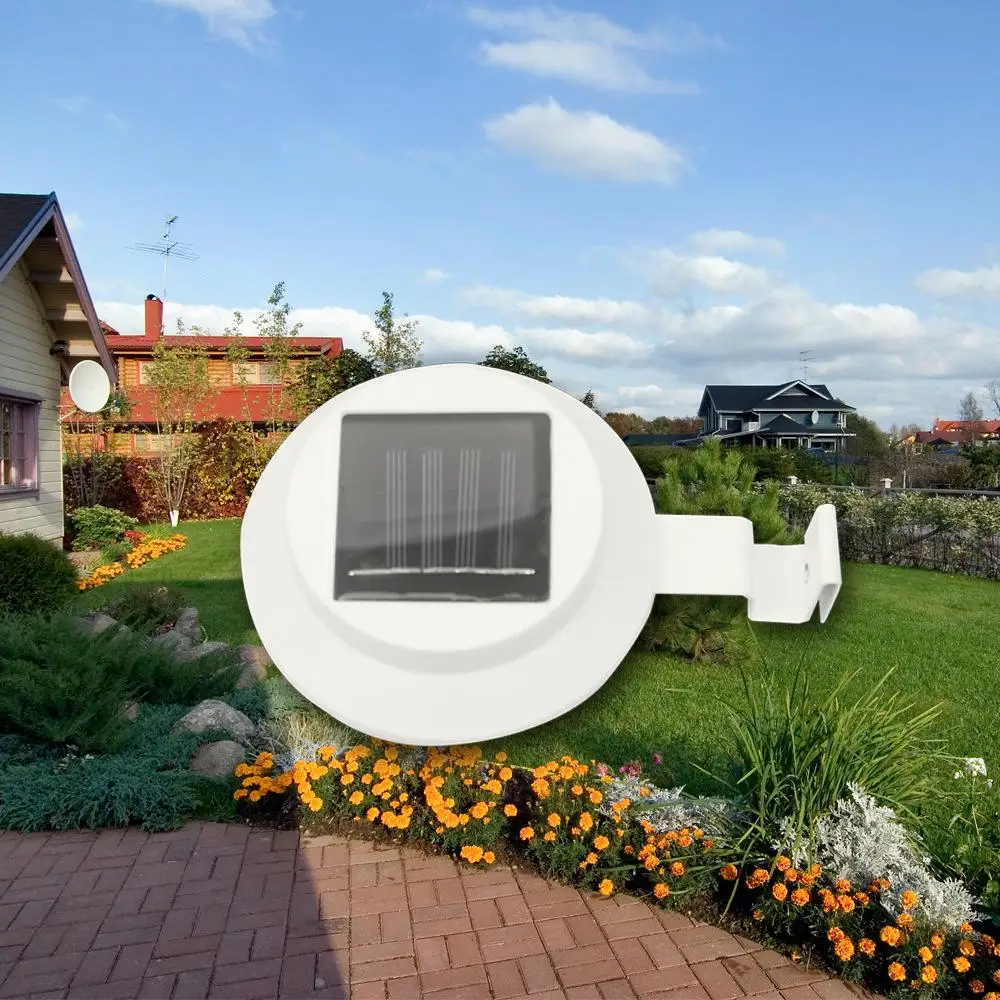 3 светодиода Водонепроницаемая Солнечная садовая лампа световая дорожка