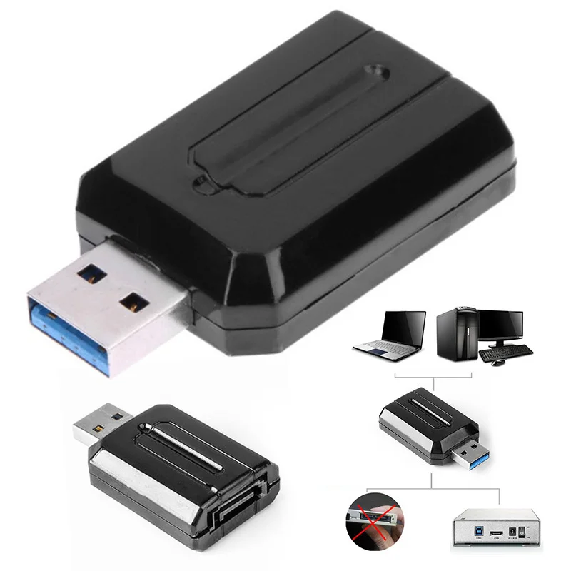 1 шт. для Win 2000/ XP/VISTA/WIN7/MAC OS 9 2 SATA 5 Гбит/с Конвертор внешний USB 3 0 к ESATA 5-дюймового