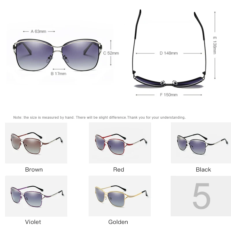 Clssic Sunglasses Woman Polarized Retro Vintage Ladies Luxury Brand Glasses For Female oculos feminino UV400 | Аксессуары для