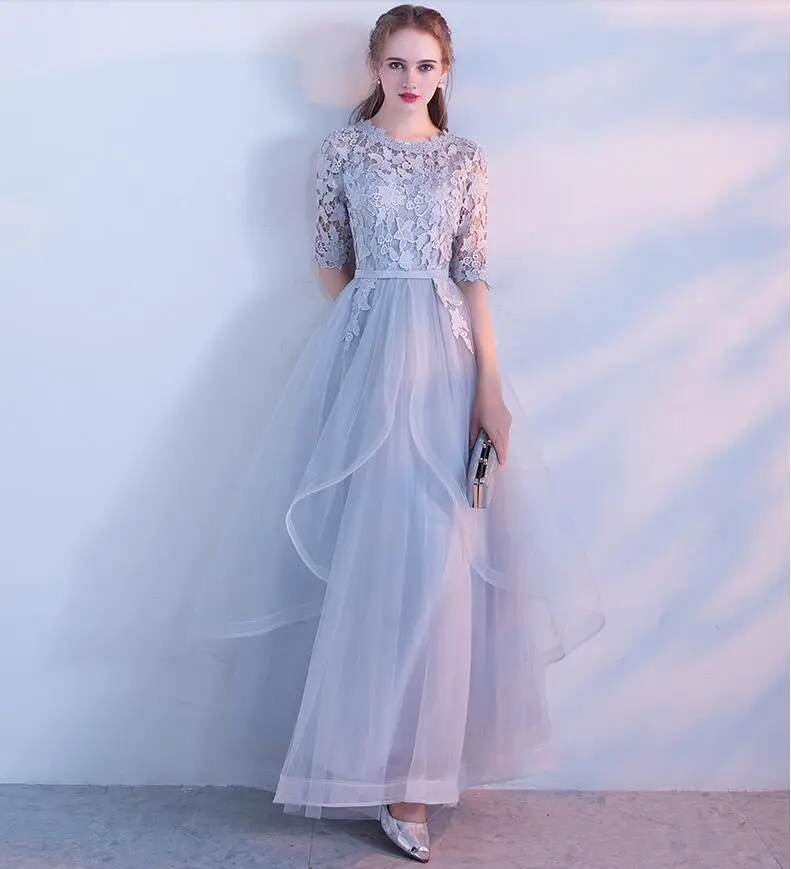 Lace evening dress longo 2019 graduation crystal decoration Prom party robe de soiree | Свадьбы и торжества