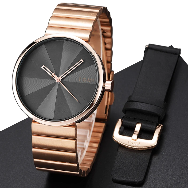 Часы мужские кварцевые с кожаным ремешком креативные Роскошные модные