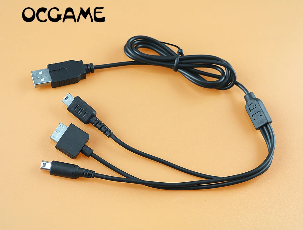Высококачественный зарядный USB кабель OCGAME 3 в 1 шнуры для Nintendo NDSL / NDS NDSI XL 3DS
