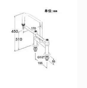 E5006 vertical single mouth elbow moving hot and cold angle faucet | Канцтовары для офиса и дома