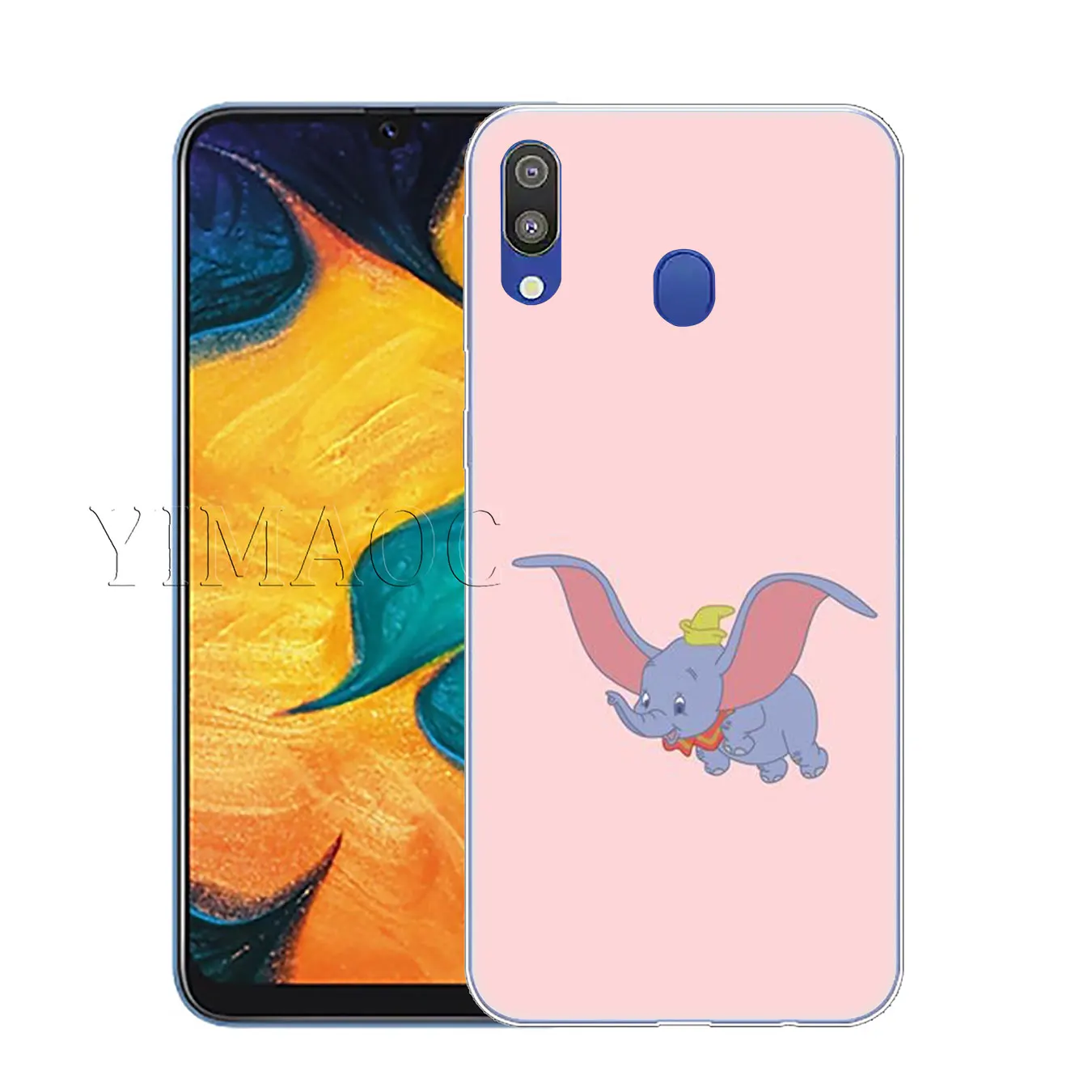 Милый мягкий силиконовый чехол YIMAOC Dumbo elephant для Samsung Galaxy A70 A60 A50 A40 A30 A20 A10 M10 M20 M30 M40